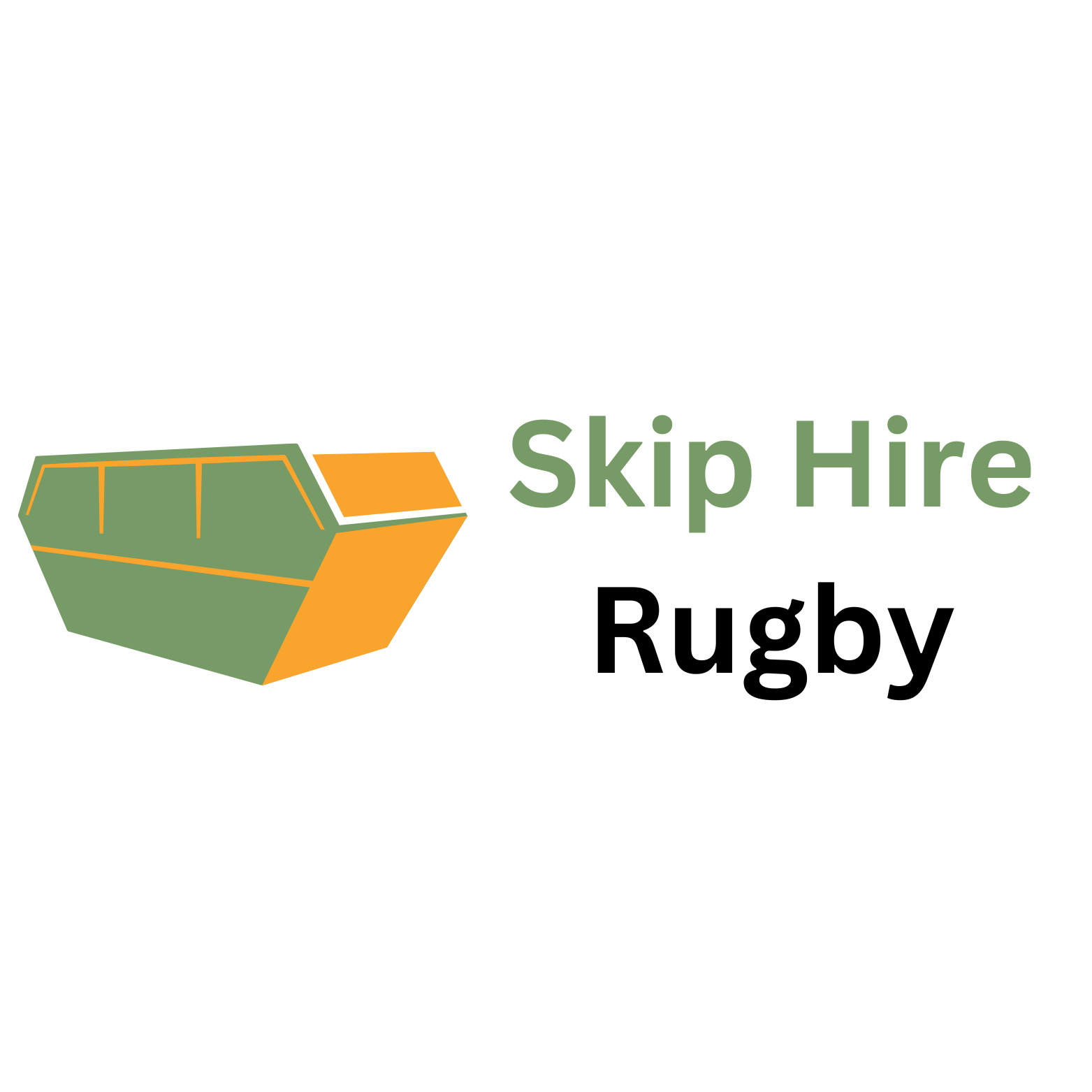 Skip Hire Rugby Logo