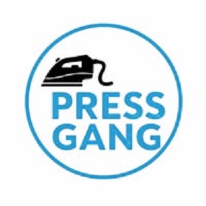 The Press Gang Dry Cleaners Logo